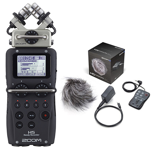 ZOOM H5 Handy Recorder.     APH-5 Accessory package.